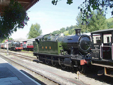 4247 on a goods train