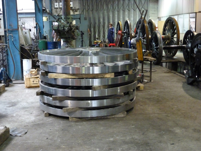 Wheelpans stacked ready