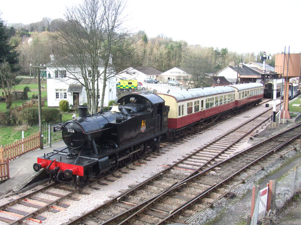 GWR 2-6-2T 5526 at Buckfastleigh