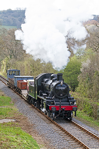 Ivatt Class 2 46521 on Goods train