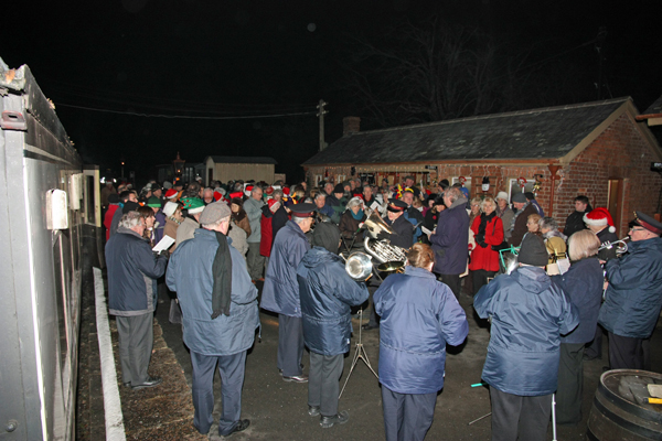 Carol singers at Staverton