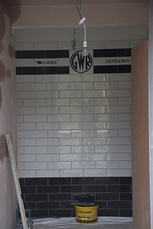 Toilet Block new tiling