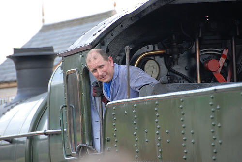 Driver on 3803 at Totnes