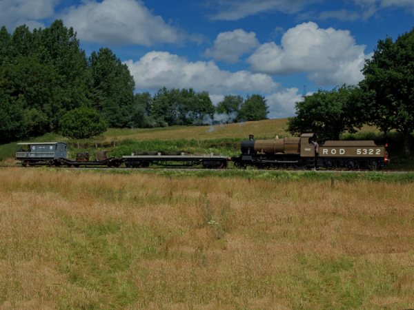 ROD 5322 with a goods train